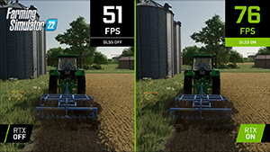 Farming Simulator 22 with DLSS