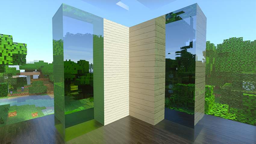 Minecraft with RTX Texturing Minecraft with RTX Texturing