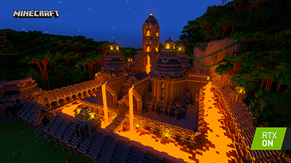 Minecraft with RTX Beta: Of Temples and Totems - Interactive Screenshot Comparison - RTX ON Minecraft with RTX Beta: Of Temples and Totems - Interactive Screenshot Comparison - RTX ON
