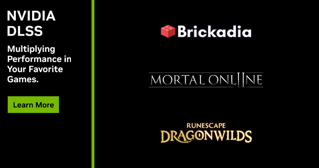 “符文世界：龙之荒野 (RuneScape: Dragonwilds)”、“凡间在线 2 (Mortal Online 2)”和“砖托邦 (Brickadia)”即将支持 DLSS 4 多帧生成