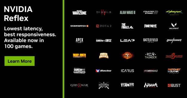 NVIDIA Reflex：现已为 100 款游戏降低系统延迟，更多游戏即将到来