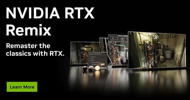 NVIDIA RTX Remix 公测版现已发布 — 下载即可制作经典游戏的全景光线追踪 RTX Mod