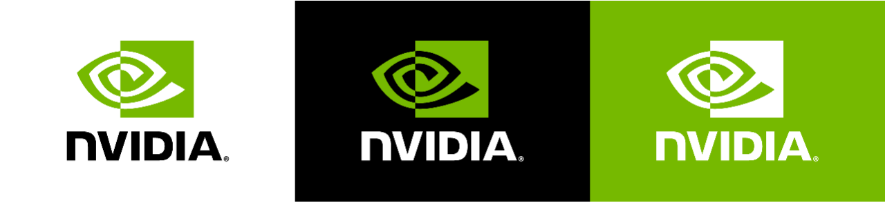  为 NVIDIA 徽标使用正确的颜色