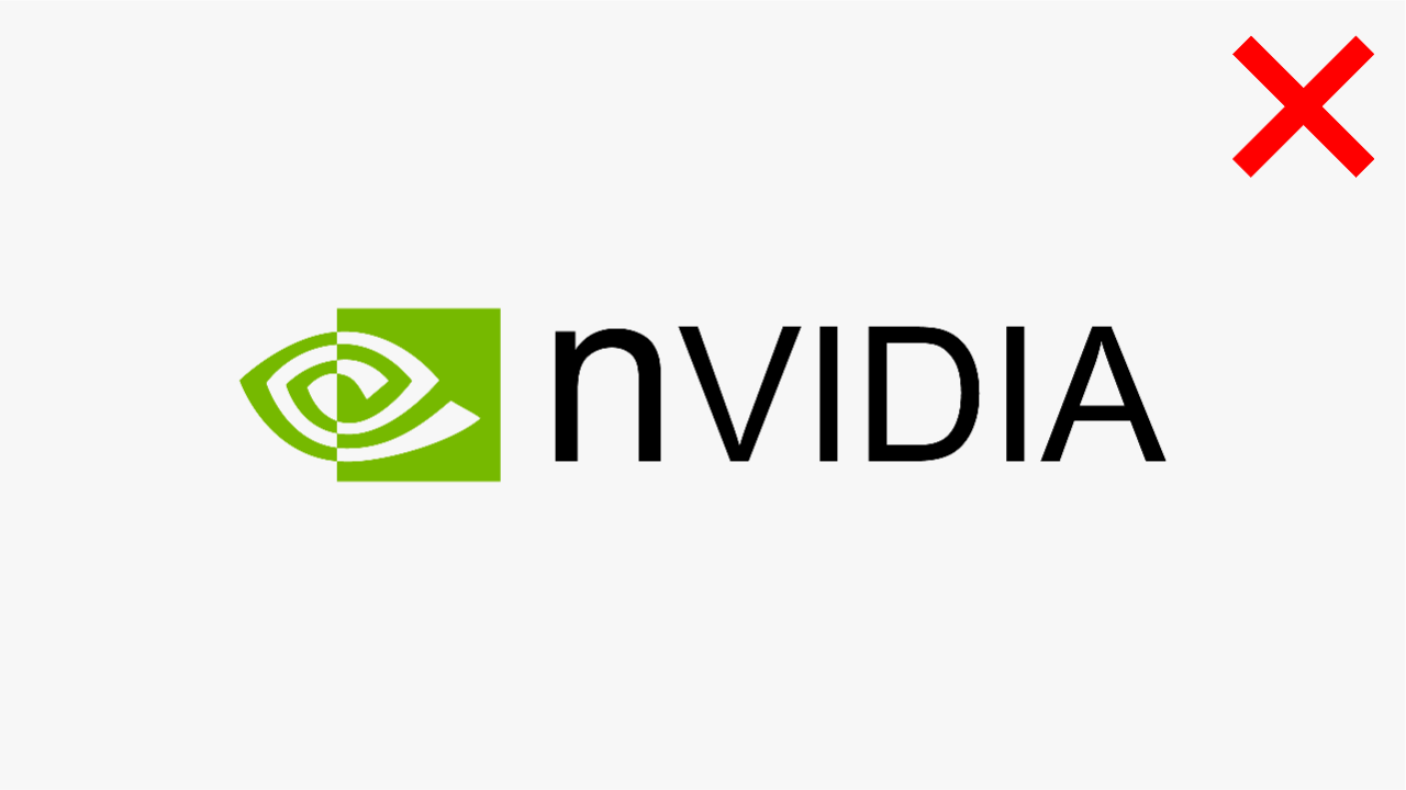 请勿自定义或重新创建 NVIDIA 徽标。