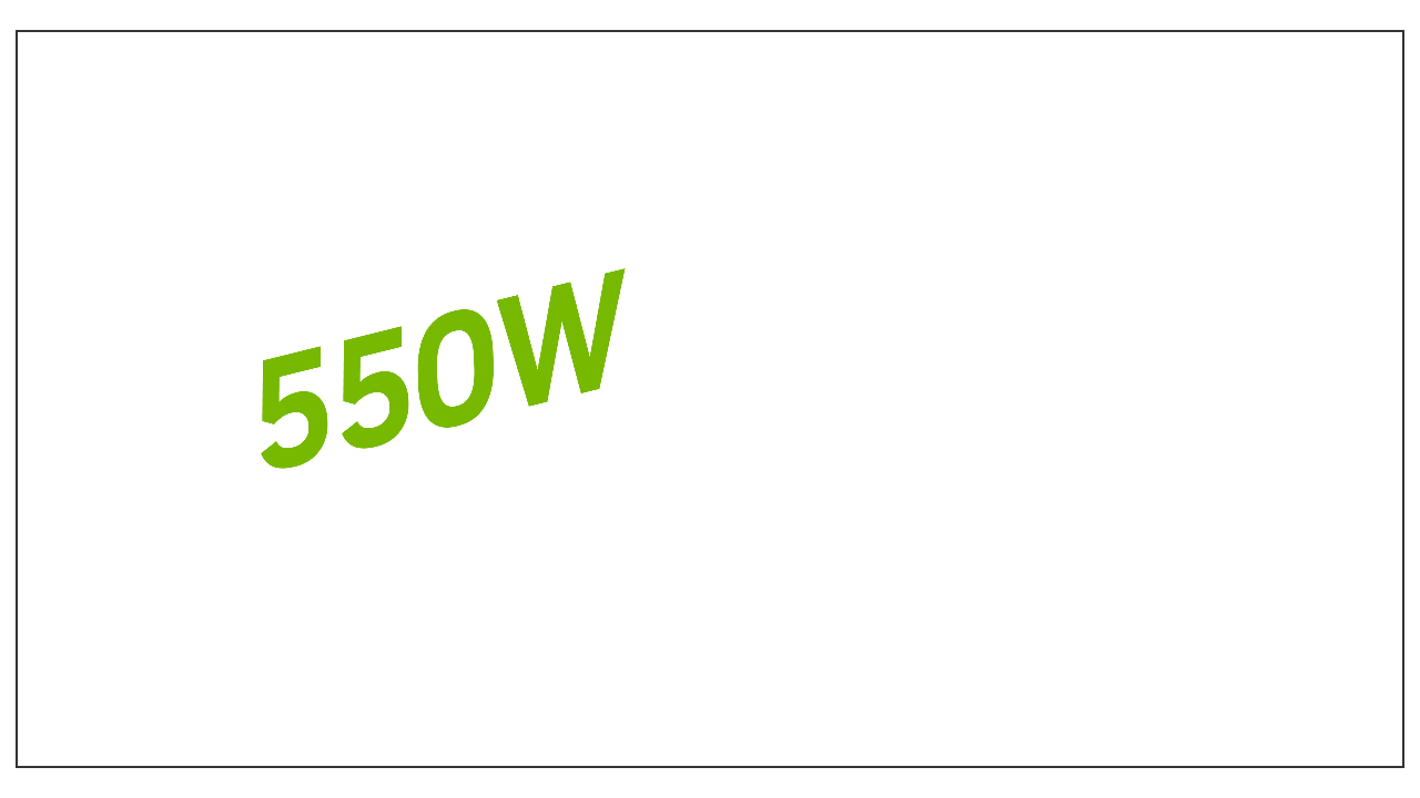 650W Minimum system power
