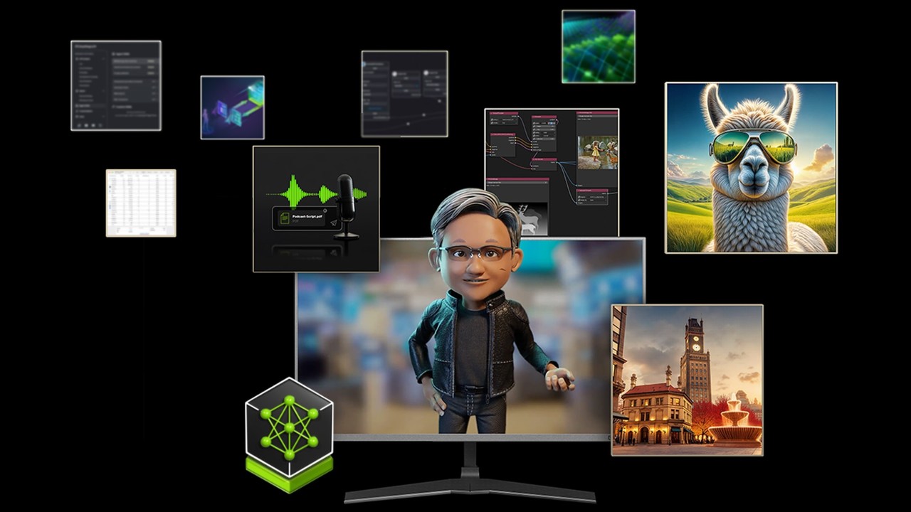 借助 NVIDIA NIM™ 微服务和 NVIDIA AI Blueprint，你可以直接在 GeForce RTX 50 系列笔记本电脑上本地试验、构建和部署 AI。