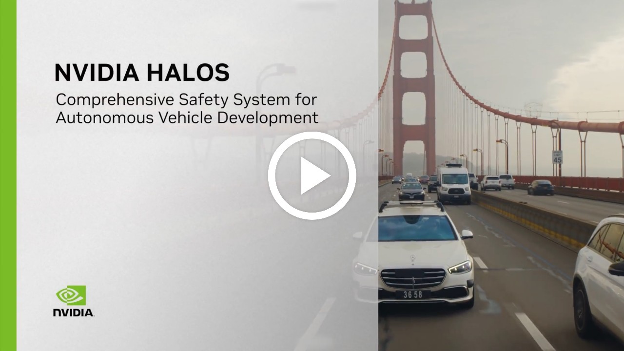 展示 NVIDIA Halos 安全系统用于辅助驾驶开发的演示