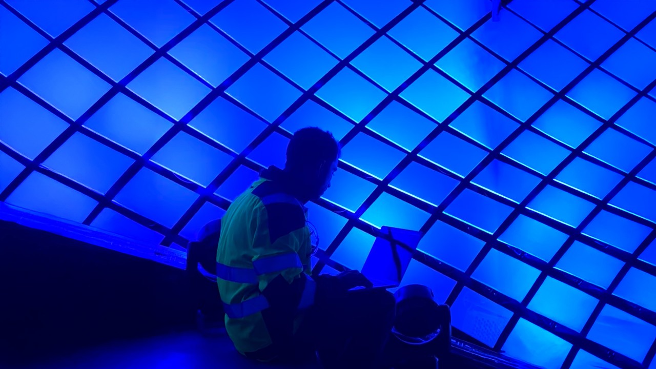 校准雕塑以实现实时运动。