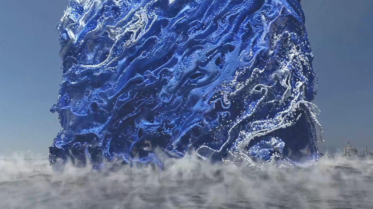 The culmination of the work uses architectural visualization