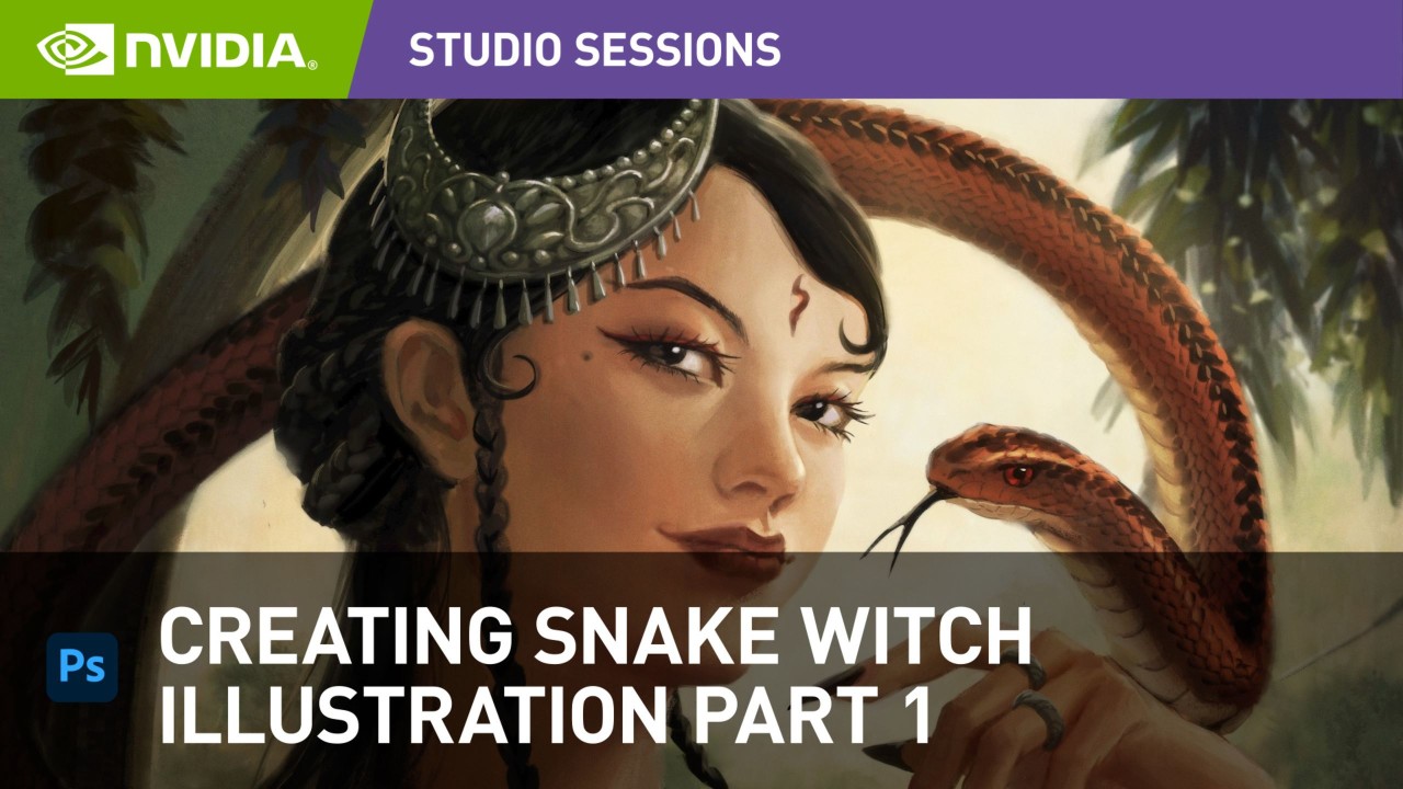 Video:Creating Snake Witch Illustration