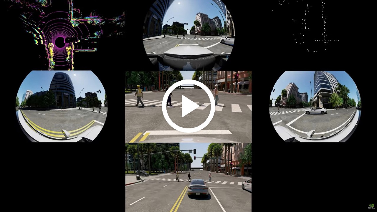 由 NVIDIA Omniverse 提供支持的智能汽车传感器仿真